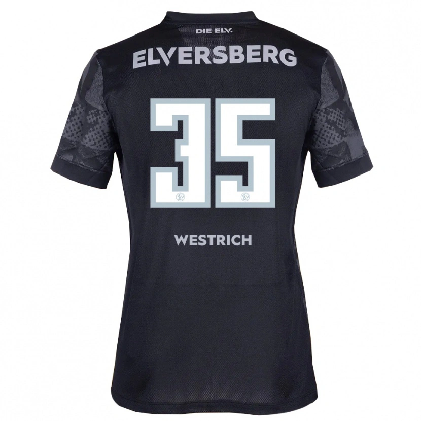 Danxen Kinder Louis Westrich #35 Schwarz Grau Auswärtstrikot Trikot 2025/26 T-Shirt