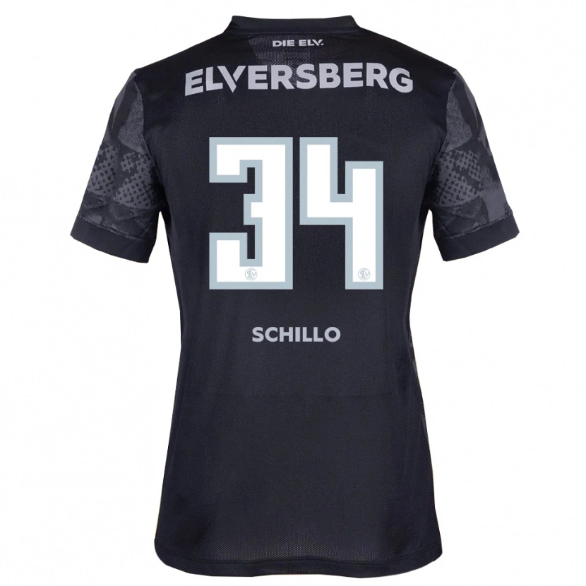 Danxen Kinder Hannah Schillo #34 Schwarz Grau Auswärtstrikot Trikot 2025/26 T-Shirt