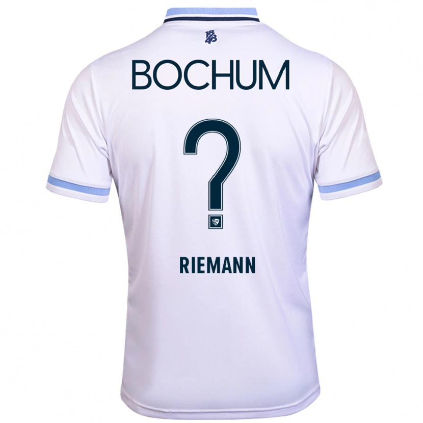 Danxen Kinder Manuel Riemann #0 Weiß Himmelblau Auswärtstrikot Trikot 2025/26 T-Shirt
