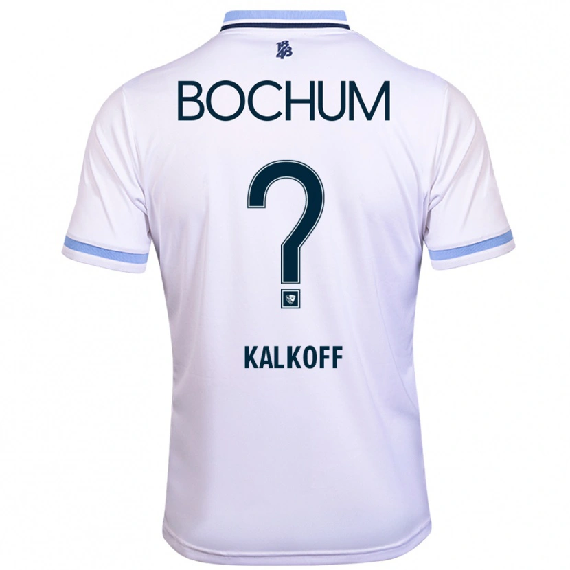 Danxen Kinder Jona Kalkoff #0 Weiß Himmelblau Auswärtstrikot Trikot 2025/26 T-Shirt
