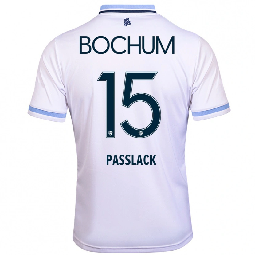 Danxen Kinder Felix Passlack #15 Weiß Himmelblau Auswärtstrikot Trikot 2025/26 T-Shirt