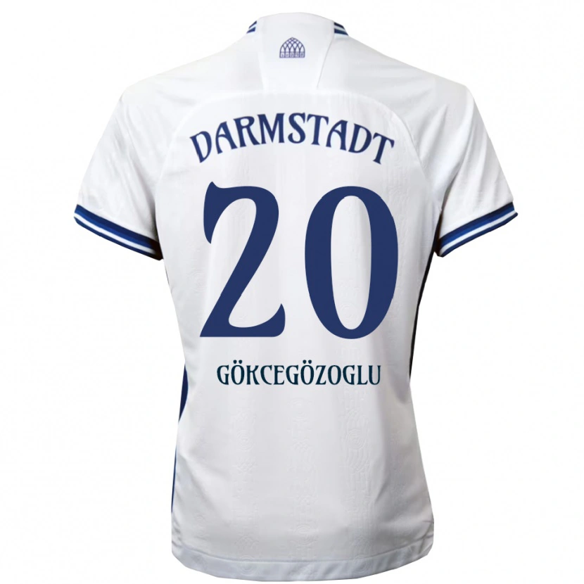 Danxen Kinder Musa Gökcegözoglu #20 Weiß Blau Auswärtstrikot Trikot 2025/26 T-Shirt