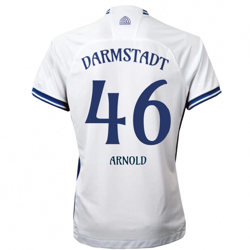 Danxen Kinder Tim Arnold #46 Weiß Blau Auswärtstrikot Trikot 2025/26 T-Shirt