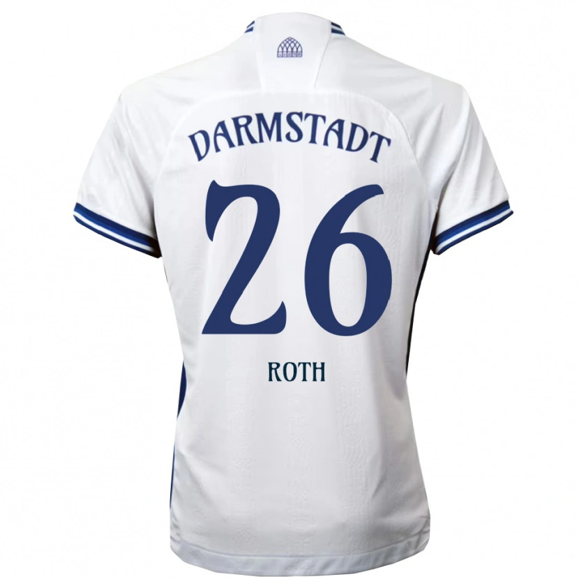 Danxen Kinder Maximilian Roth #26 Weiß Blau Auswärtstrikot Trikot 2025/26 T-Shirt