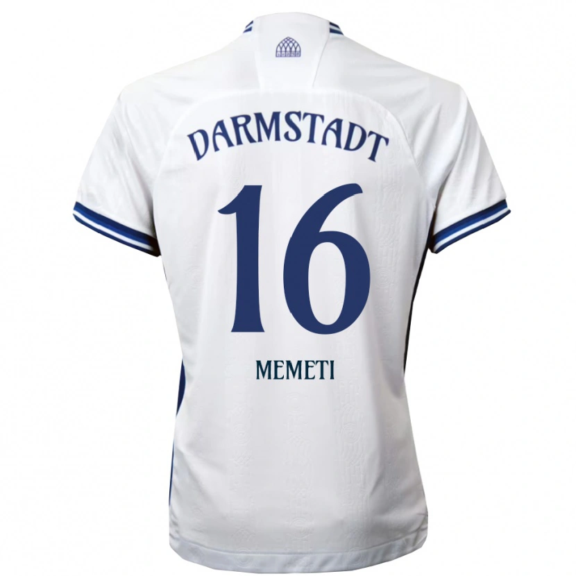 Danxen Kinder Dilon Memeti #16 Weiß Blau Auswärtstrikot Trikot 2025/26 T-Shirt