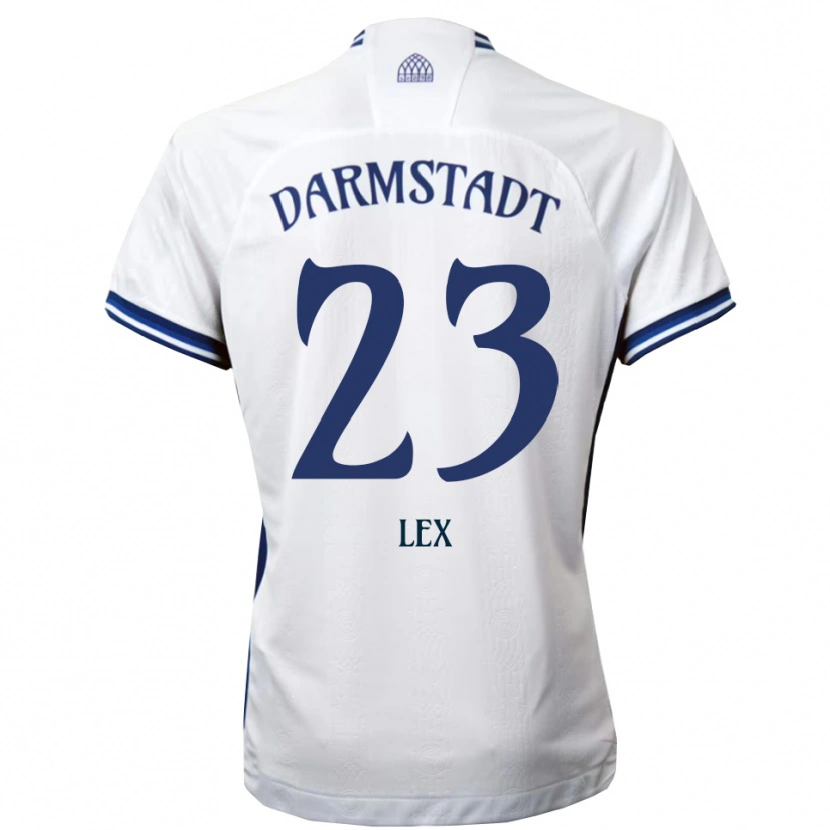 Danxen Kinder Claudius Lex #23 Weiß Blau Auswärtstrikot Trikot 2025/26 T-Shirt