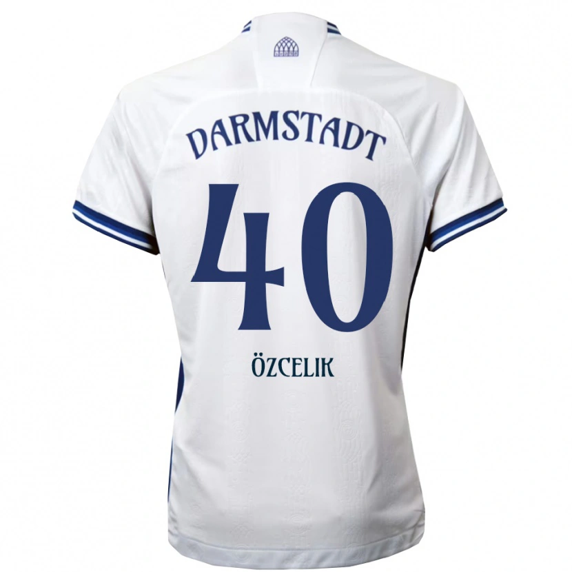 Danxen Kinder Mehmet Özçelik #40 Weiß Blau Auswärtstrikot Trikot 2025/26 T-Shirt