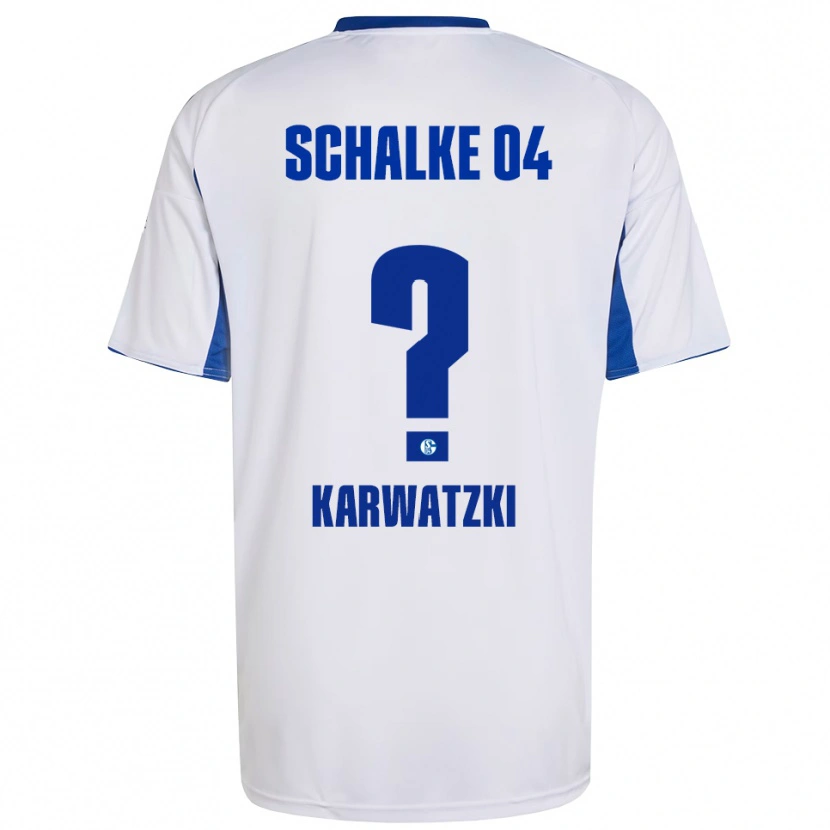 Danxen Kinder Lucy Karwatzki #0 Weiß Blau Auswärtstrikot Trikot 2025/26 T-Shirt