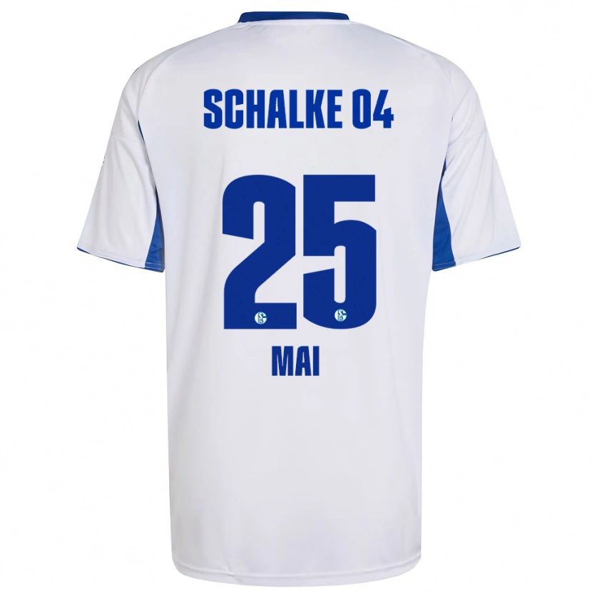 Danxen Kinder Carolin Mai #25 Weiß Blau Auswärtstrikot Trikot 2025/26 T-Shirt