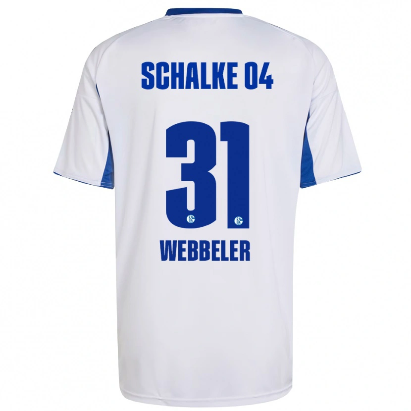 Danxen Kinder Vada Webbeler #31 Weiß Blau Auswärtstrikot Trikot 2025/26 T-Shirt