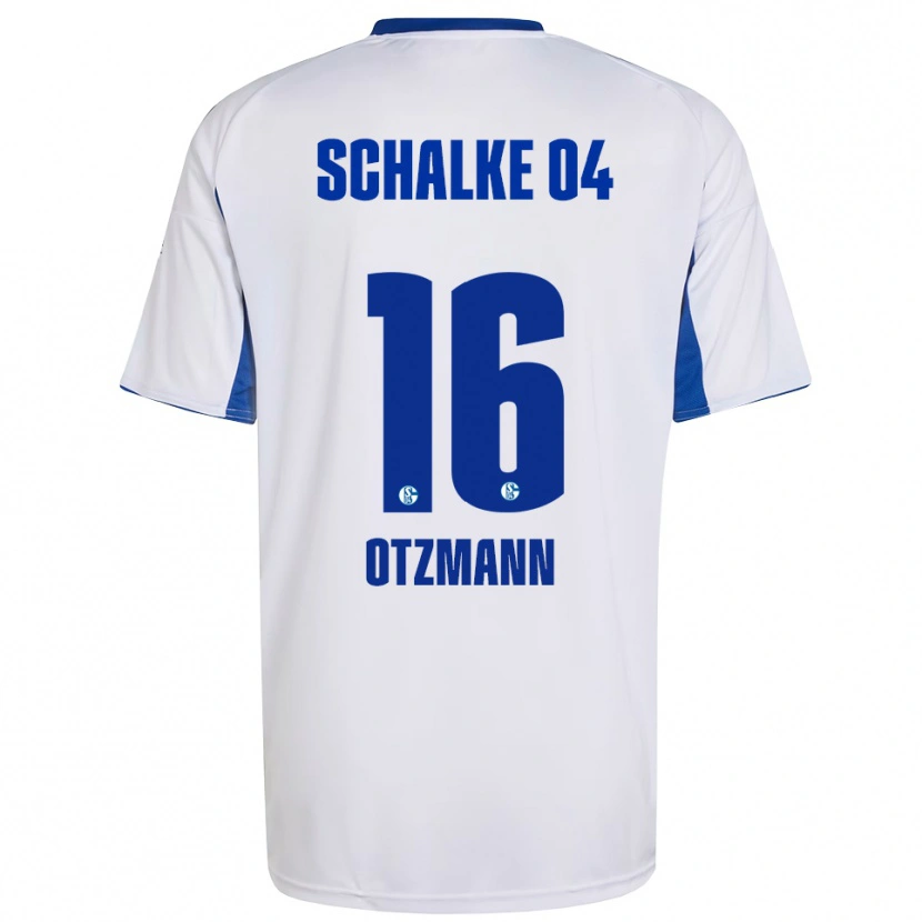 Danxen Kinder Luc Otzmann #16 Weiß Blau Auswärtstrikot Trikot 2025/26 T-Shirt