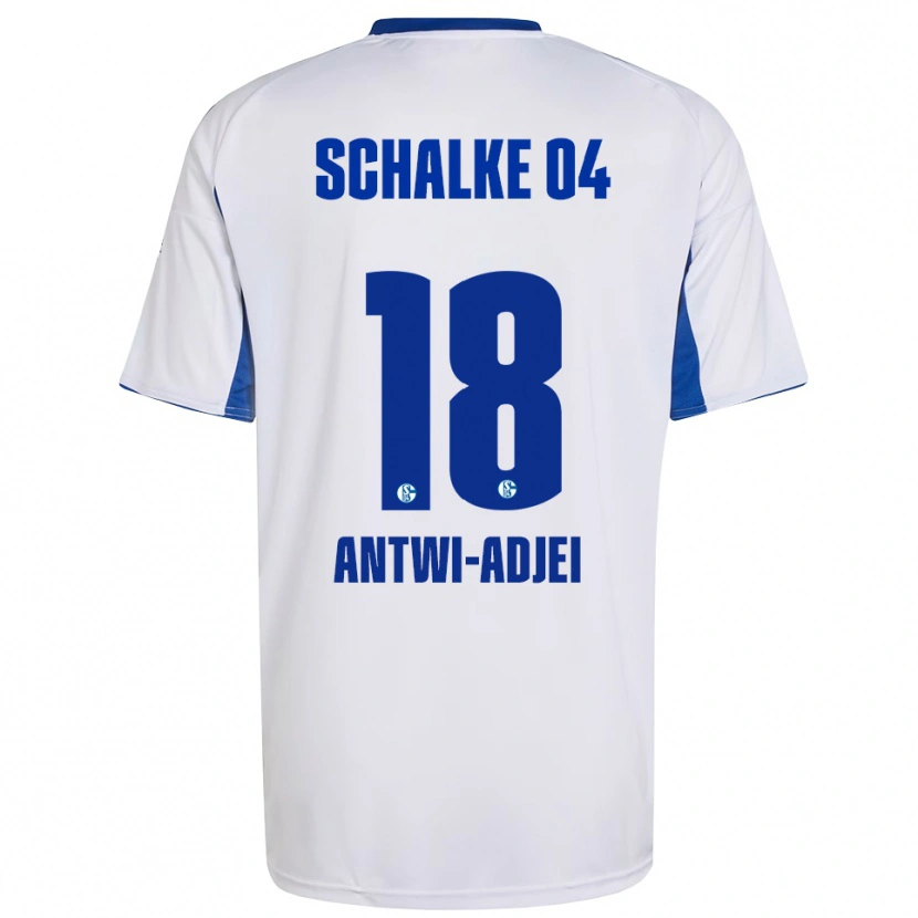 Danxen Kinder Christopher Antwi-Adjei #18 Weiß Blau Auswärtstrikot Trikot 2025/26 T-Shirt