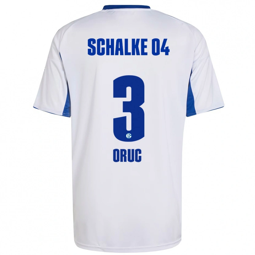 Danxen Kinder Arda Oruç #3 Weiß Blau Auswärtstrikot Trikot 2025/26 T-Shirt