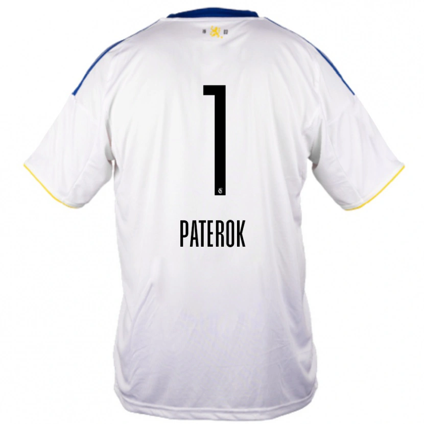 Danxen Kinder Tim Paterok #1 Weiß Blau Gelb Auswärtstrikot Trikot 2025/26 T-Shirt