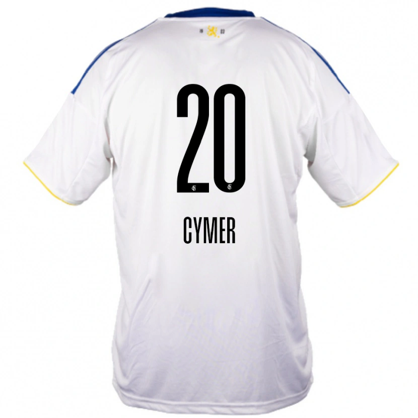 Danxen Kinder Ricco Cymer #20 Weiß Blau Gelb Auswärtstrikot Trikot 2025/26 T-Shirt