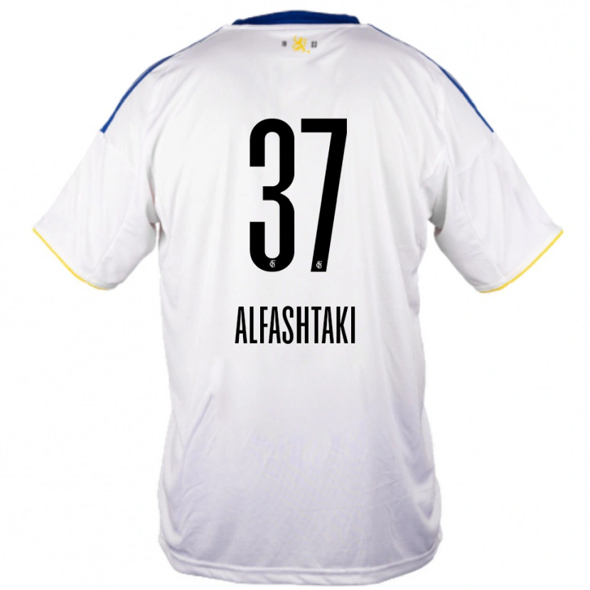 Danxen Kinder Odey Alfashtaki #37 Weiß Blau Gelb Auswärtstrikot Trikot 2025/26 T-Shirt