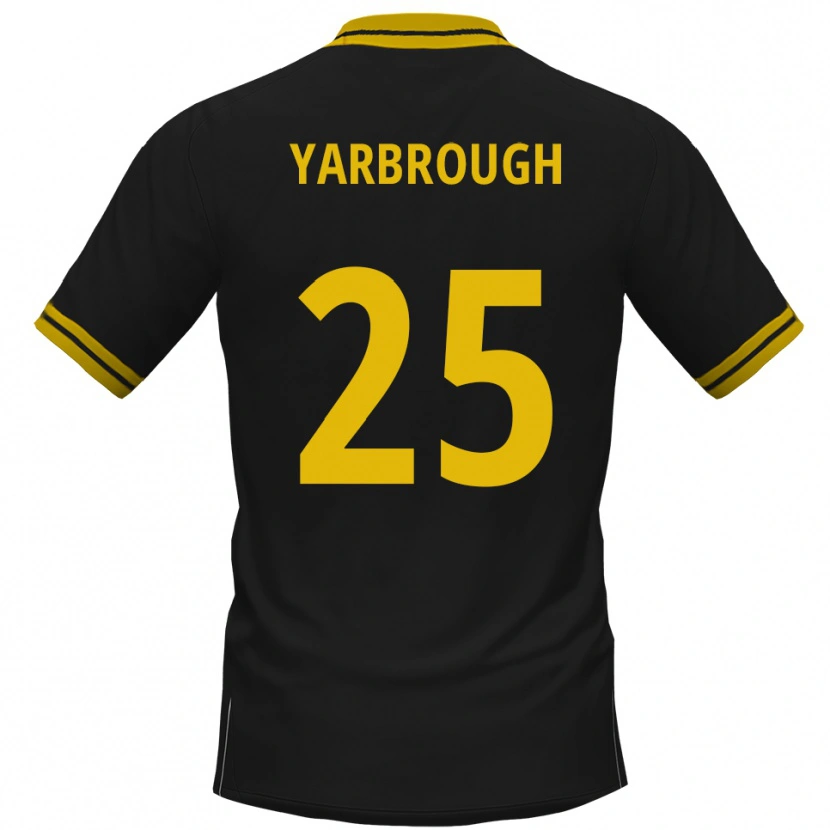 Danxen Kinder Lamar Yarbrough #25 Schwarz Gelb Auswärtstrikot Trikot 2025/26 T-Shirt