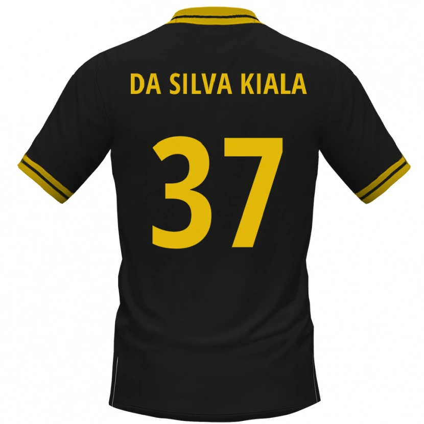 Danxen Kinder Joel Da Silva Kiala #37 Schwarz Gelb Auswärtstrikot Trikot 2025/26 T-Shirt