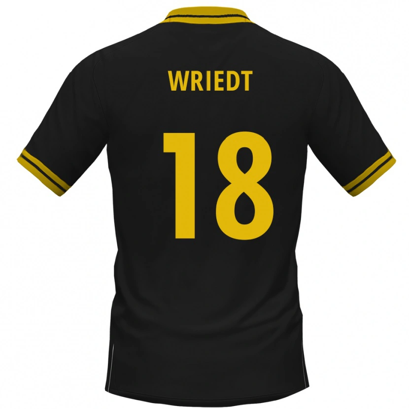 Danxen Kinder Kwasi Wriedt #18 Schwarz Gelb Auswärtstrikot Trikot 2025/26 T-Shirt