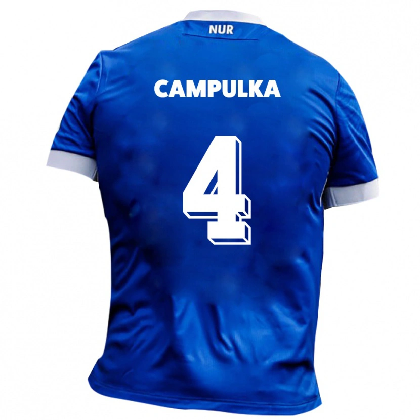 Danxen Kinder Tim Campulka #4 Blau Weiß Auswärtstrikot Trikot 2025/26 T-Shirt