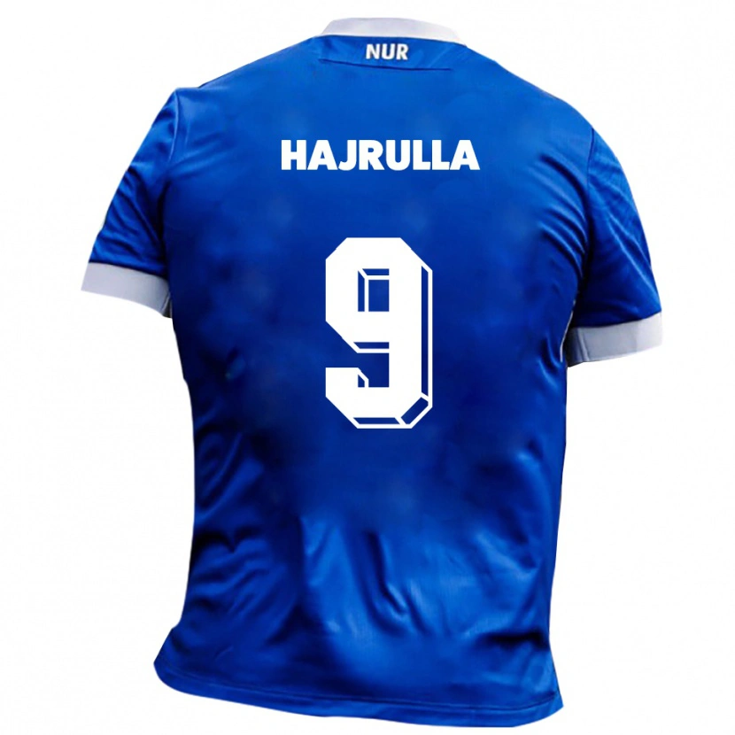 Danxen Kinder Romarjo Hajrulla #9 Blau Weiß Auswärtstrikot Trikot 2025/26 T-Shirt