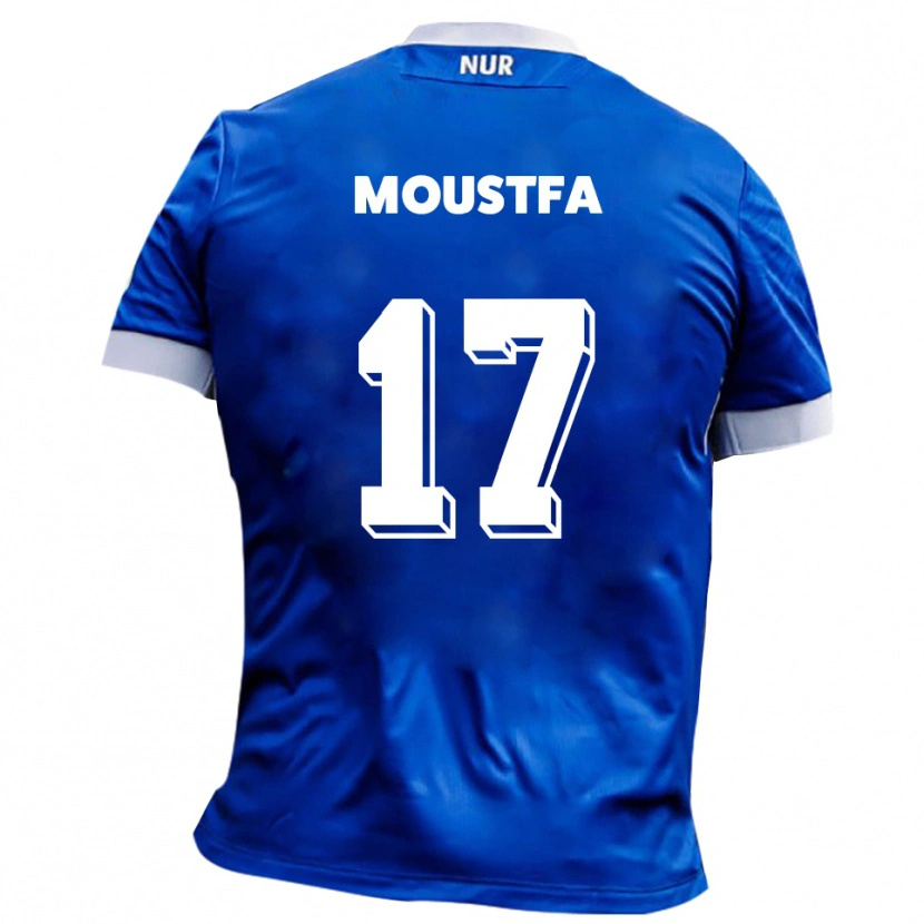 Danxen Kinder Can Moustfa #17 Blau Weiß Auswärtstrikot Trikot 2025/26 T-Shirt