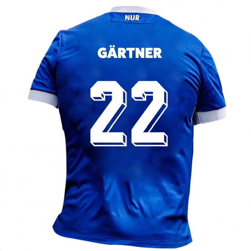 Danxen Kinder Justin Gärtner #22 Blau Weiß Auswärtstrikot Trikot 2025/26 T-Shirt