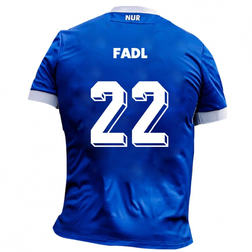 Danxen Kinder Jad Fadl #22 Blau Weiß Auswärtstrikot Trikot 2025/26 T-Shirt