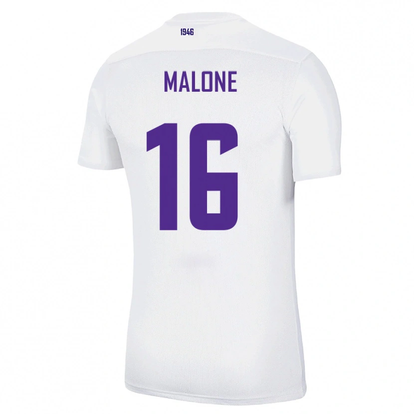Danxen Kinder Ryan Malone #16 Weiß Grün Auswärtstrikot Trikot 2025/26 T-Shirt