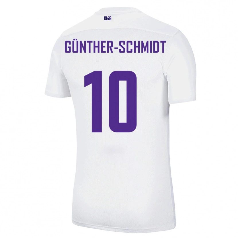 Danxen Kinder Julian Günther-Schmidt #10 Weiß Grün Auswärtstrikot Trikot 2025/26 T-Shirt