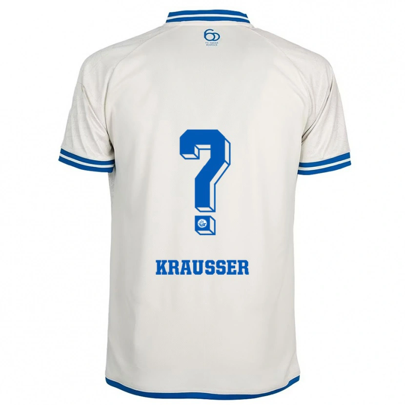 Danxen Kinder Lenny Kraußer #0 Weiß Blau Auswärtstrikot Trikot 2025/26 T-Shirt