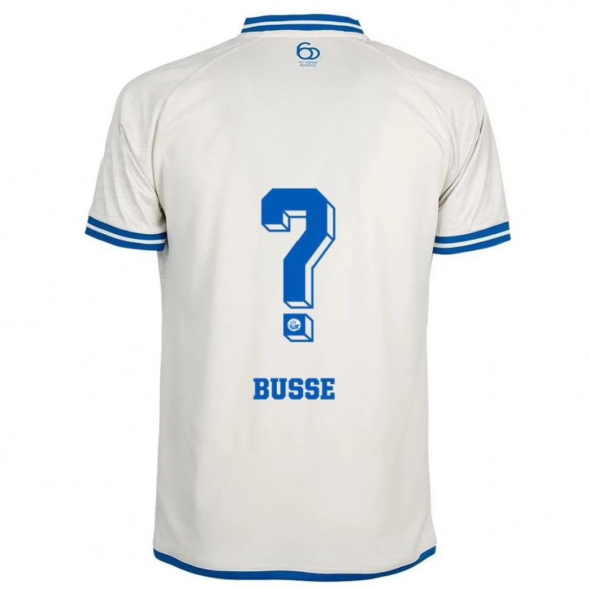 Danxen Kinder Matti Busse #0 Weiß Blau Auswärtstrikot Trikot 2025/26 T-Shirt