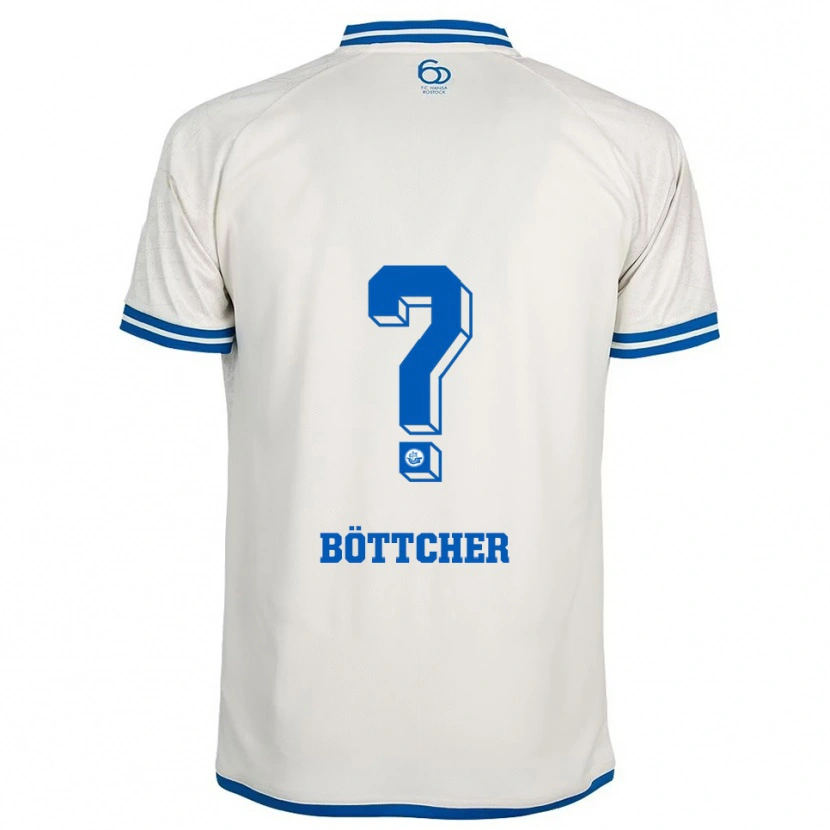 Danxen Kinder Elly Böttcher #0 Weiß Blau Auswärtstrikot Trikot 2025/26 T-Shirt