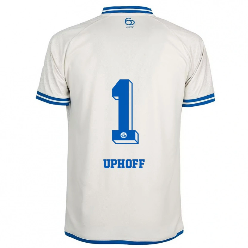 Danxen Kinder Benjamin Uphoff #1 Weiß Blau Auswärtstrikot Trikot 2025/26 T-Shirt