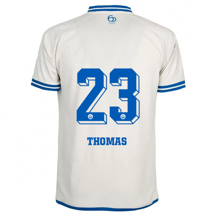 Danxen Kinder Jordan Thomas #23 Weiß Blau Auswärtstrikot Trikot 2025/26 T-Shirt
