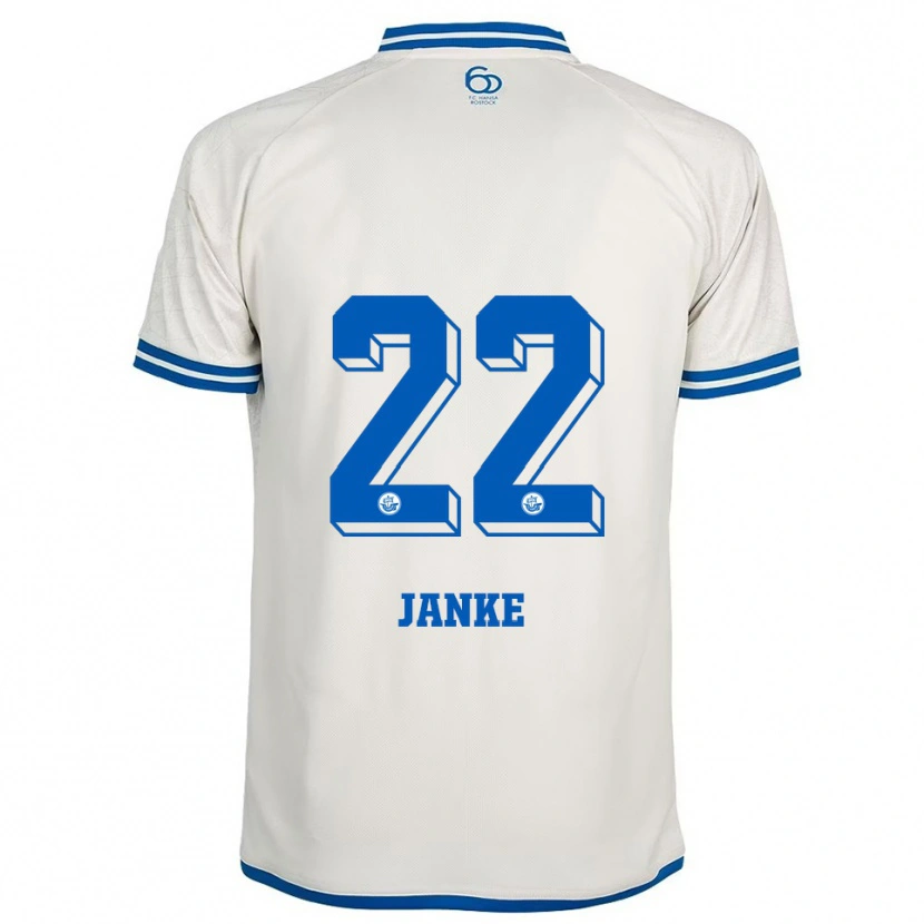 Danxen Kinder Kim Janke #22 Weiß Blau Auswärtstrikot Trikot 2025/26 T-Shirt