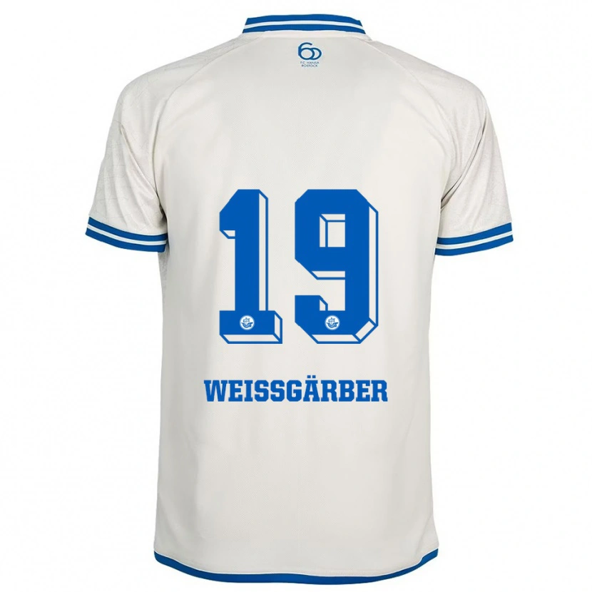 Danxen Kinder Ronja Weißgärber #19 Weiß Blau Auswärtstrikot Trikot 2025/26 T-Shirt