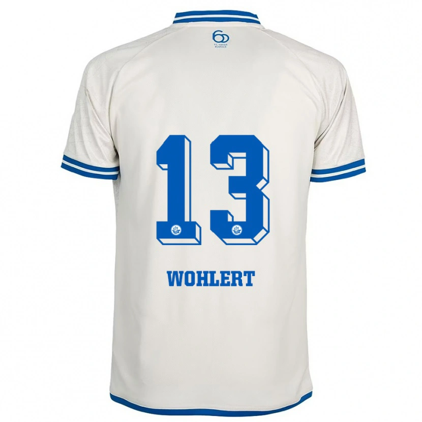 Danxen Kinder Finlay Wohlert #13 Weiß Blau Auswärtstrikot Trikot 2025/26 T-Shirt