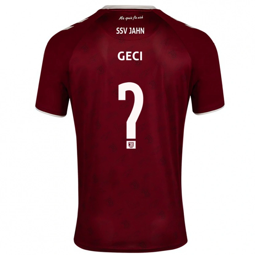 Danxen Kinder Diljan Geci #0 Burgunder Weiß Auswärtstrikot Trikot 2025/26 T-Shirt