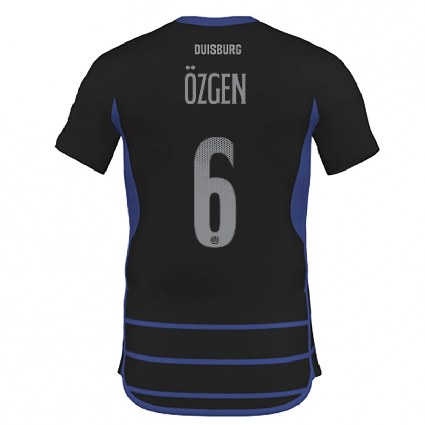 Danxen Kinder Mirac Özgen #6 Schwarz Blau Auswärtstrikot Trikot 2025/26 T-Shirt