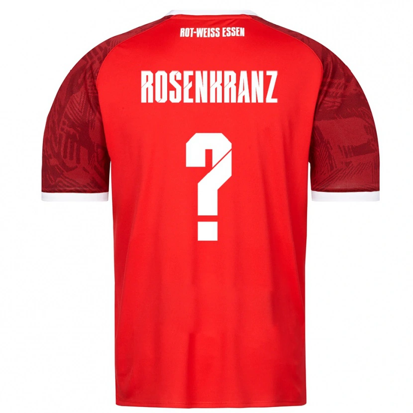 Danxen Kinder Colin Rosenkranz #0 Rot Burgunder Weiß Auswärtstrikot Trikot 2025/26 T-Shirt