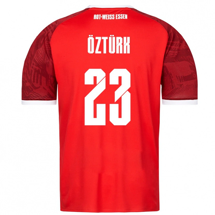 Danxen Kinder Efehan Öztürk #23 Rot Burgunder Weiß Auswärtstrikot Trikot 2025/26 T-Shirt