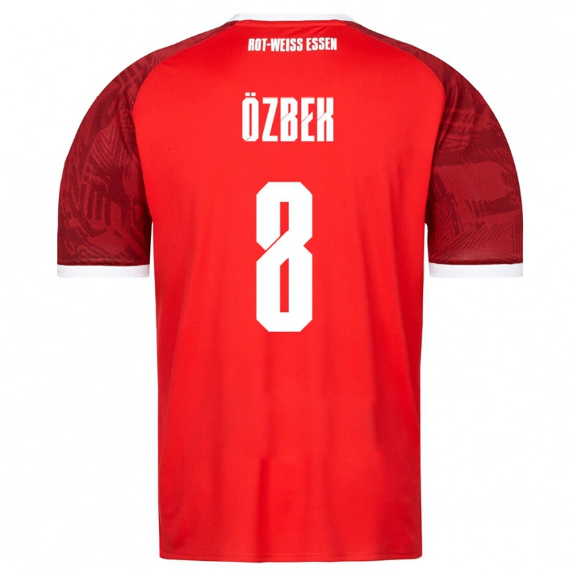 Danxen Kinder Boran Özbek #8 Rot Burgunder Weiß Auswärtstrikot Trikot 2025/26 T-Shirt