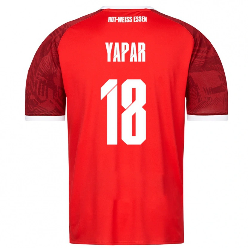 Danxen Kinder Atilla Yapar #18 Rot Burgunder Weiß Auswärtstrikot Trikot 2025/26 T-Shirt