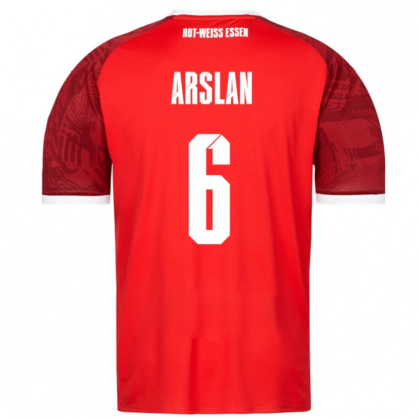 Danxen Kinder Ahmet Arslan #6 Rot Burgunder Weiß Auswärtstrikot Trikot 2025/26 T-Shirt