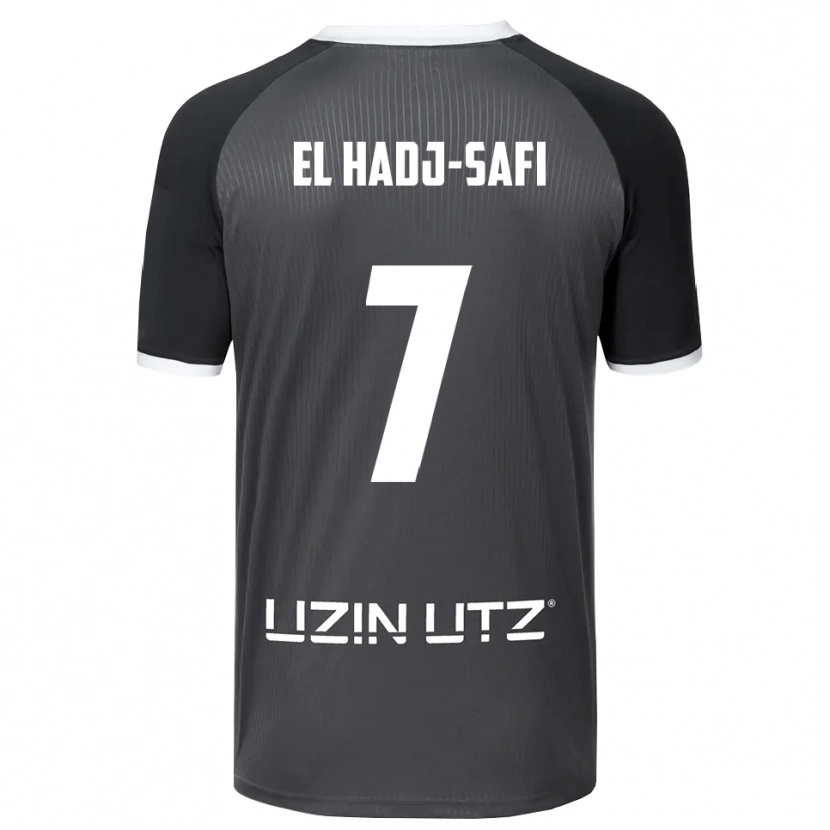 Danxen Kinder Iljas El Hadj-Safi #7 Grau Weiß Auswärtstrikot Trikot 2025/26 T-Shirt