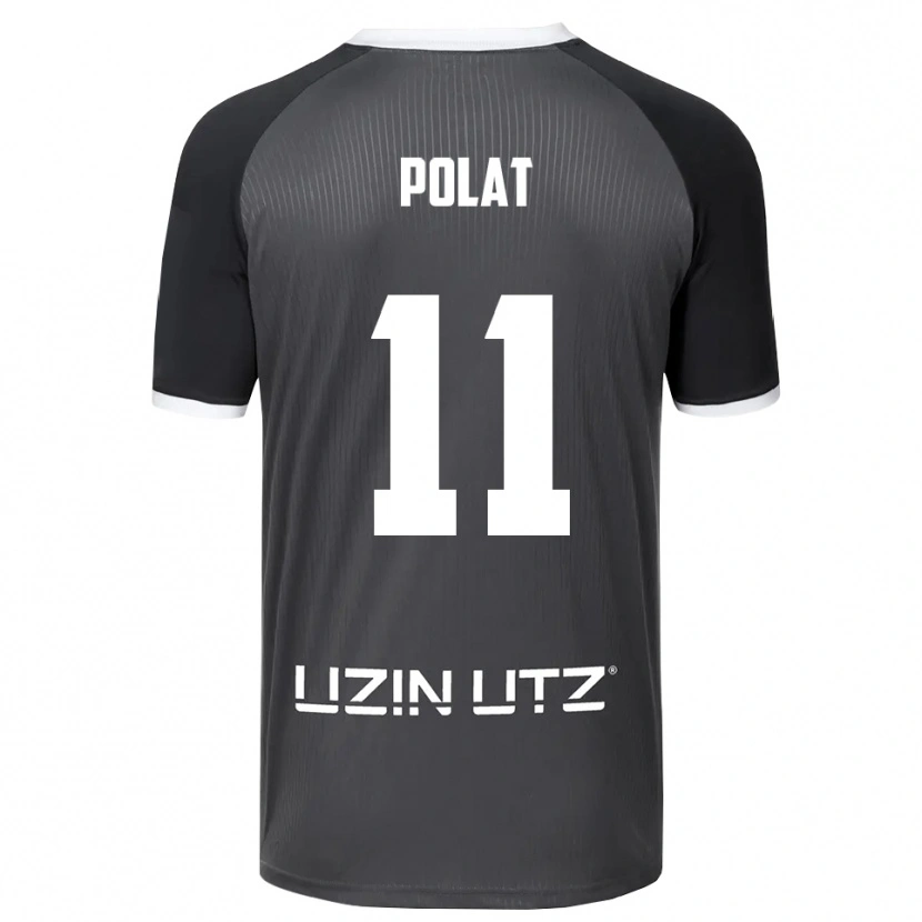 Danxen Kinder Yalcin Polat #11 Grau Weiß Auswärtstrikot Trikot 2025/26 T-Shirt