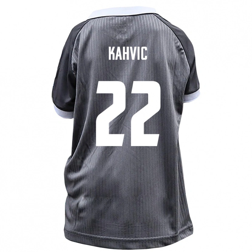 Danxen Kinder Aleksandar Kahvic #22 Grau Weiß Auswärtstrikot Trikot 2025/26 T-Shirt