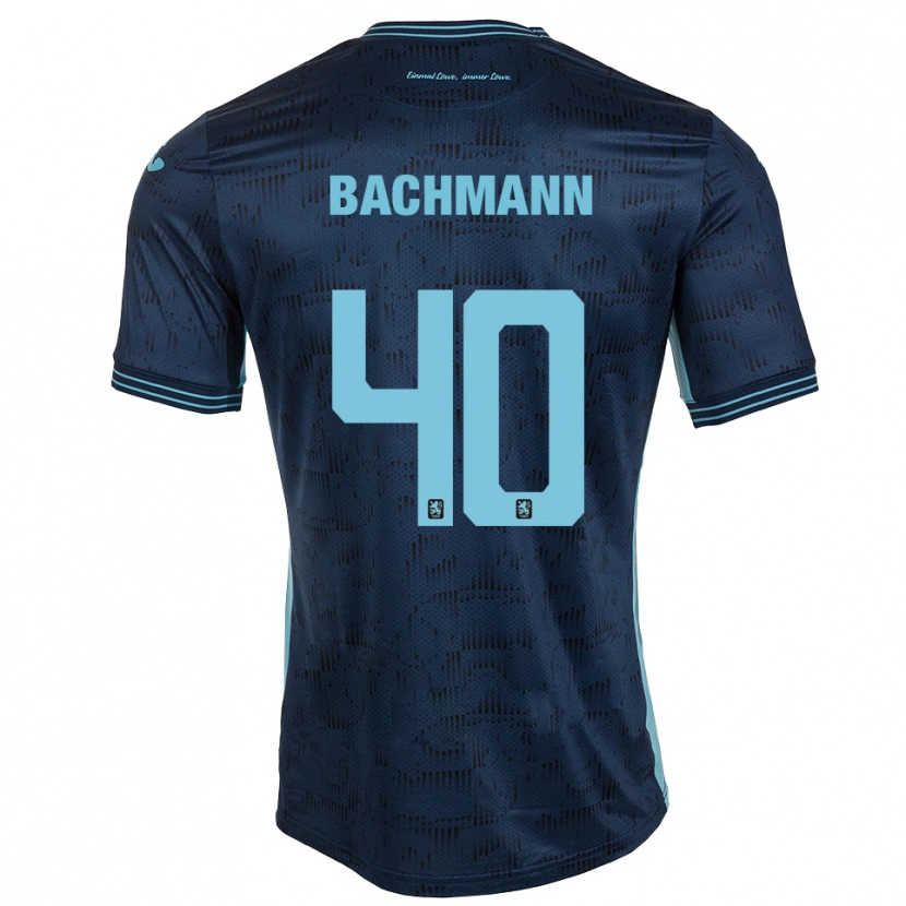 Danxen Kinder Paul Bachmann #40 Königsblau Auswärtstrikot Trikot 2025/26 T-Shirt