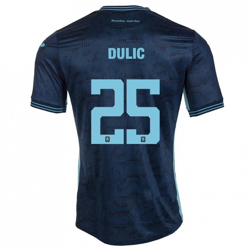 Danxen Kinder Sean Dulic #25 Königsblau Auswärtstrikot Trikot 2025/26 T-Shirt
